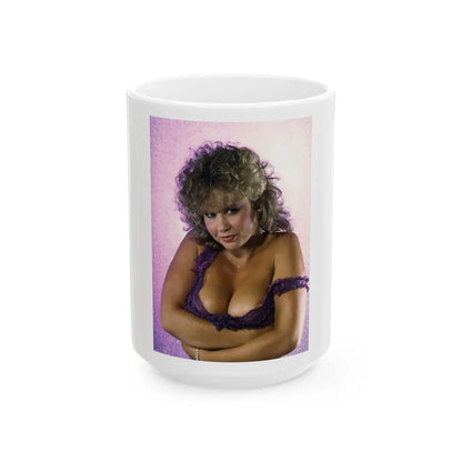 Linda Blair #118 (Vintage Female Icon) White Coffee Mug-15oz-Go Mug Yourself