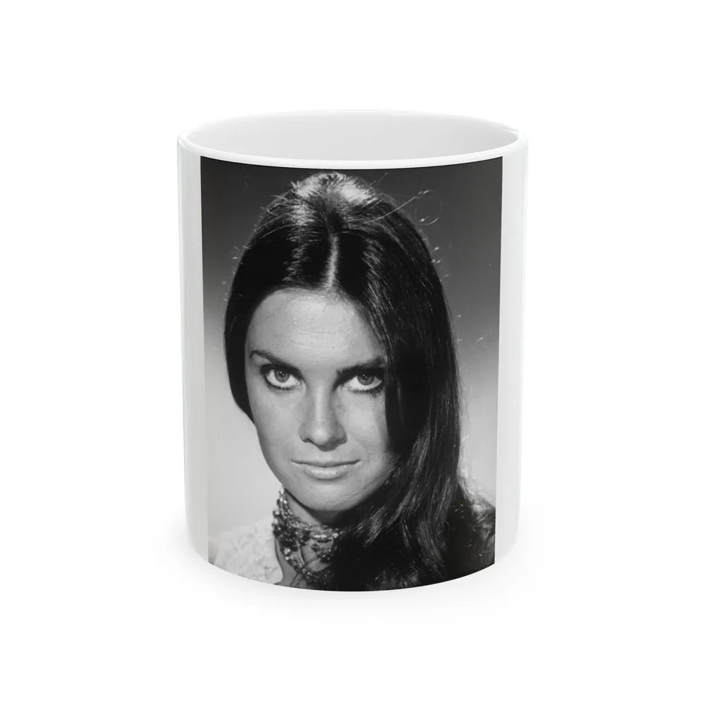 Caroline Munro #328 (Vintage Female Icon) White Coffee Mug-11oz-Go Mug Yourself