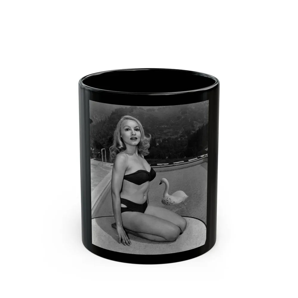 Julie Newmar #196 (Vintage Female Icon) Black Coffee Mug-11oz-Go Mug Yourself