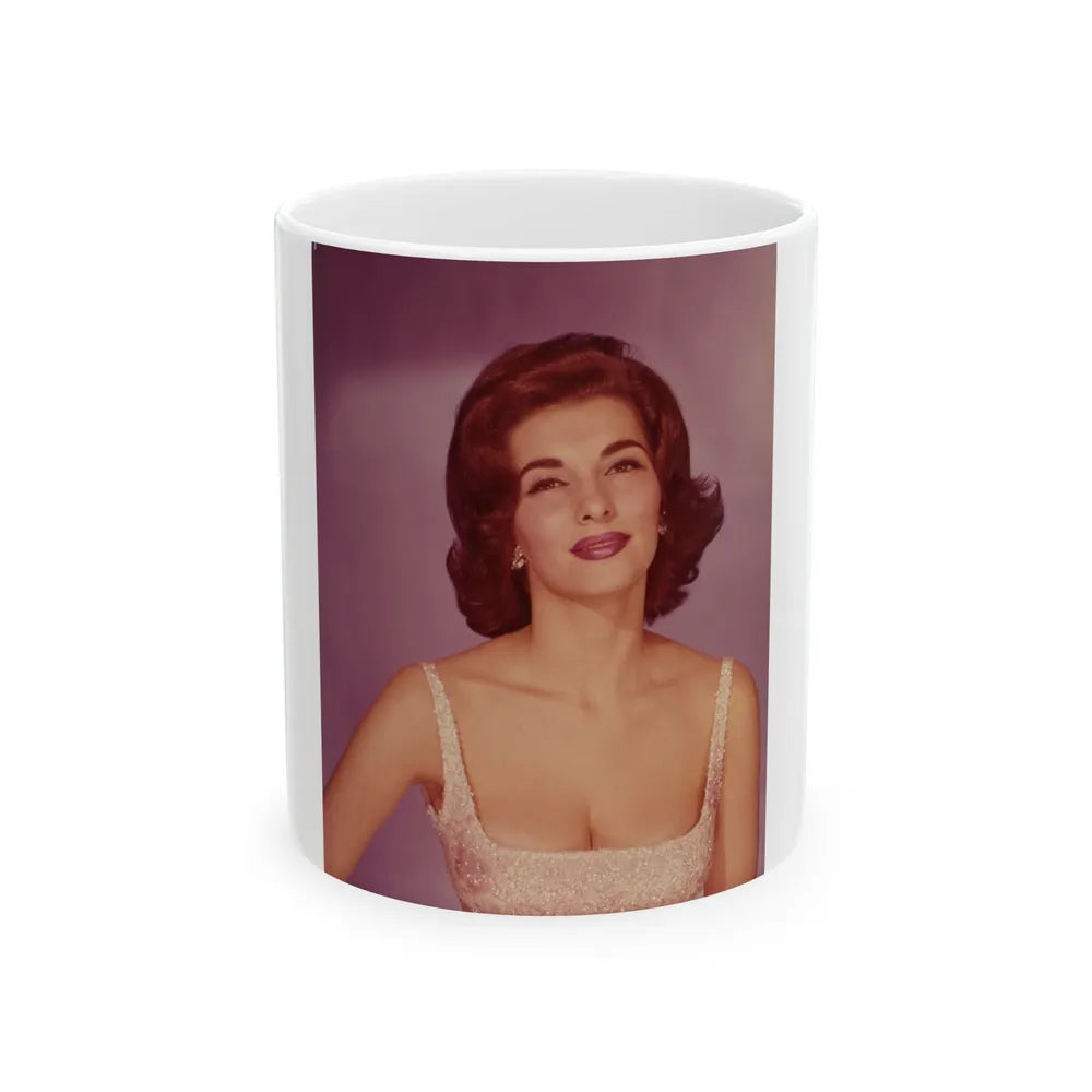 Nancy Kovack #45 (Vintage Female Icon) White Coffee Mug-11oz-Go Mug Yourself