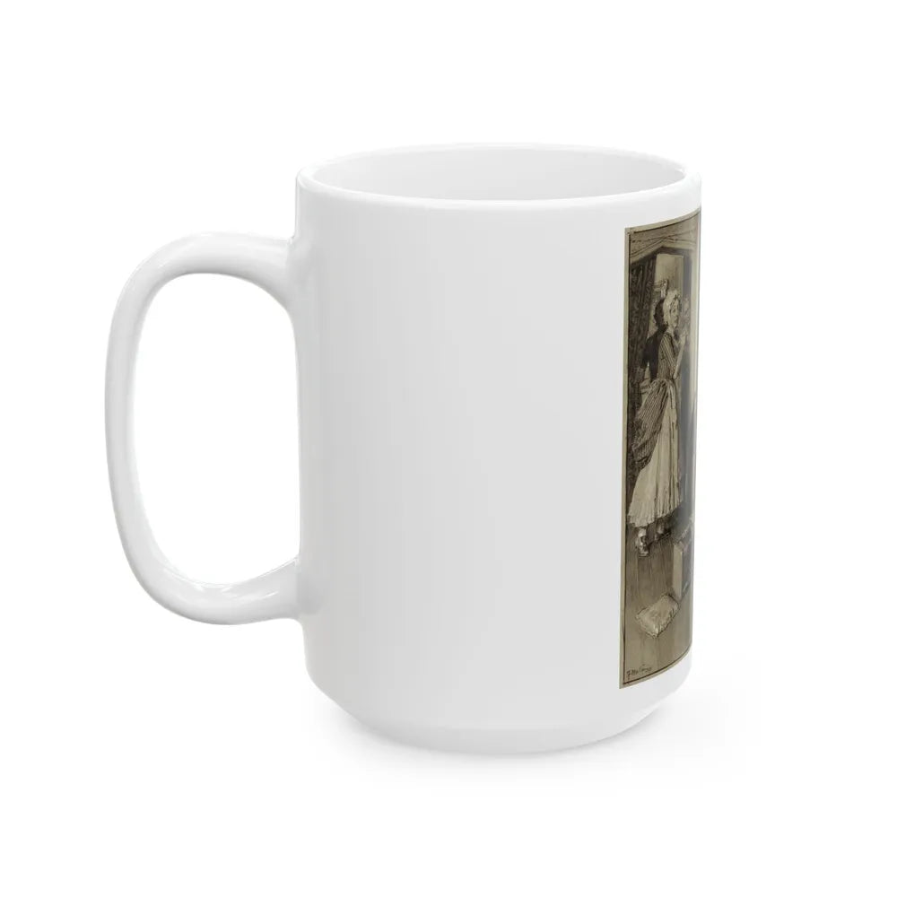 Book or Magazine Illustration - White Coffee Mug-Go Mug Yourself