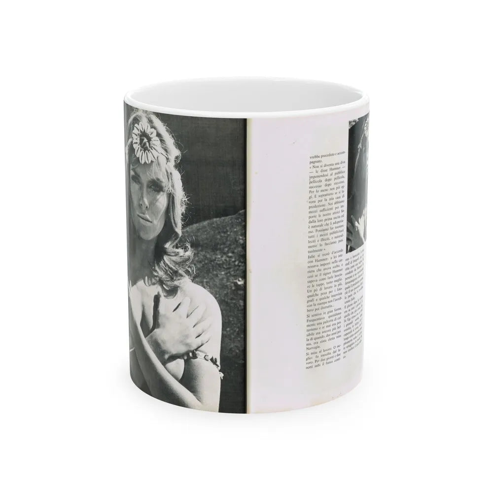 Julie Ege #213 (Vintage Female Icon) White Coffee Mug-11oz-Go Mug Yourself