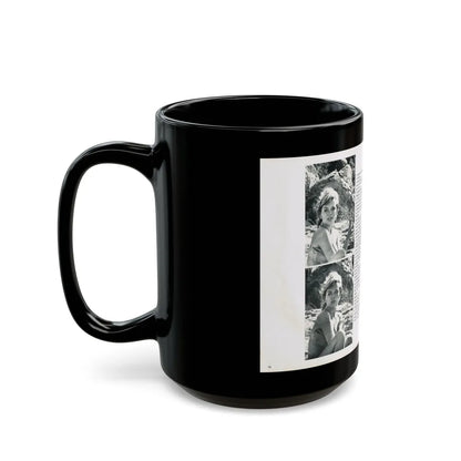 Julie Ege #214 (Vintage Female Icon) Black Coffee Mug-Go Mug Yourself