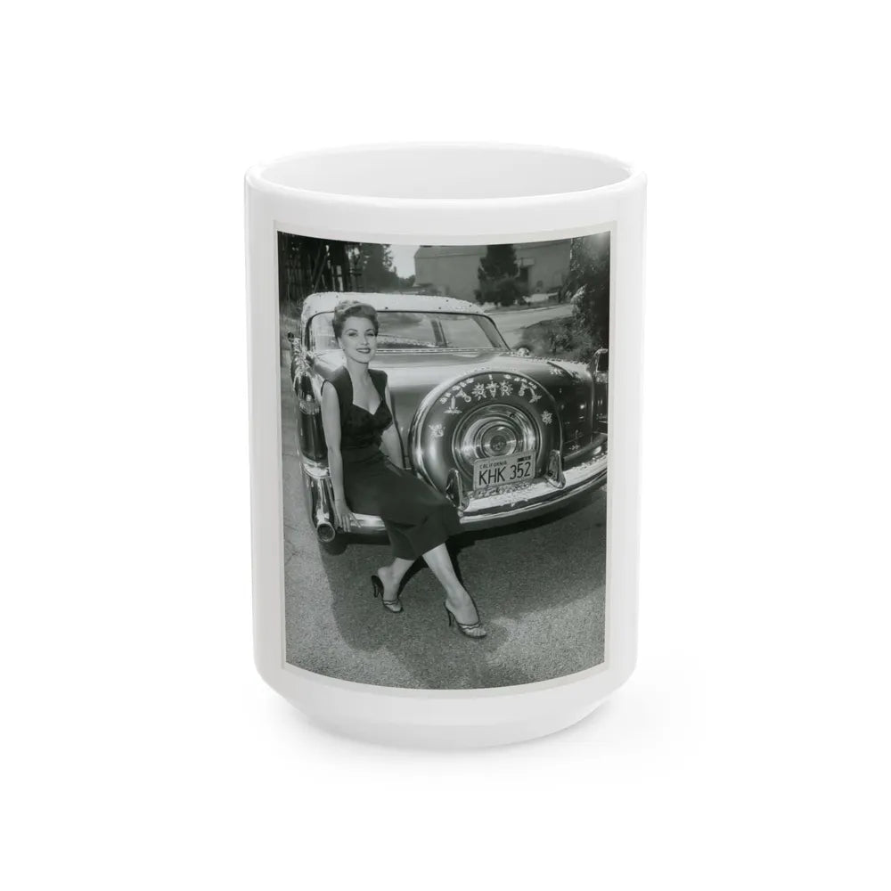 Debra Paget #649 (Vintage Female Icon) White Coffee Mug-15oz-Go Mug Yourself