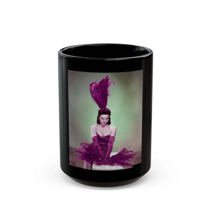 Kathryn Grant #78 (Vintage Female Icon) Black Coffee Mug-15oz-Go Mug Yourself