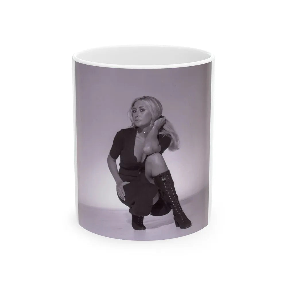 Linda Gaye Scott #21 (Vintage Female Icon) White Coffee Mug-11oz-Go Mug Yourself