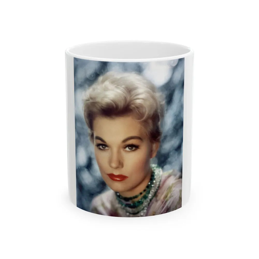 Kim Novak #323 (Vintage Female Icon) White Coffee Mug-11oz-Go Mug Yourself