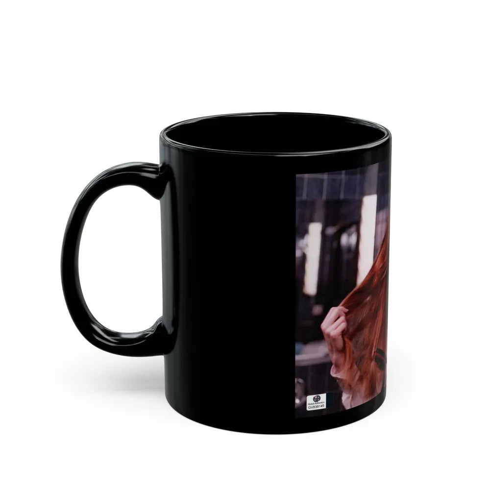 Katharine Ross #99 (Vintage Female Icon) Black Coffee Mug-Go Mug Yourself