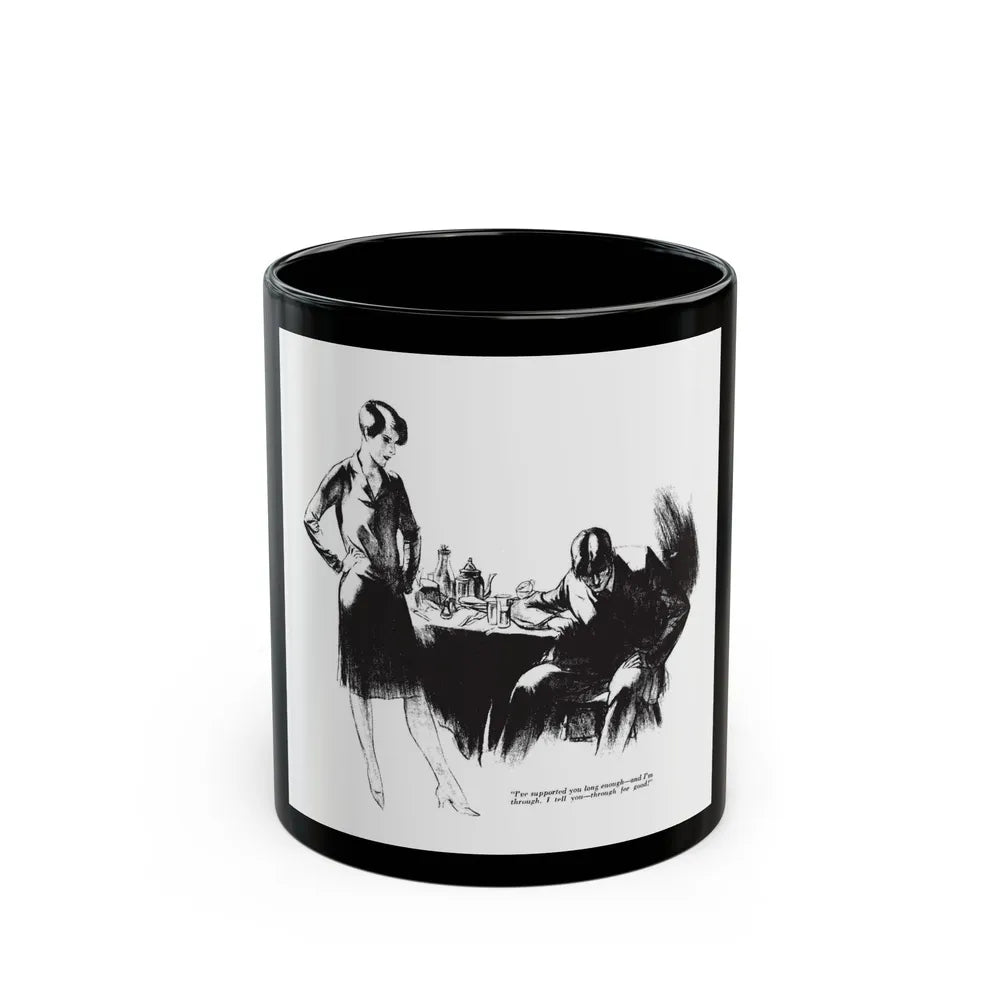 Blood Money (2), Collier's, March 10, 1928 - Black Coffee Mug-11oz-Go Mug Yourself