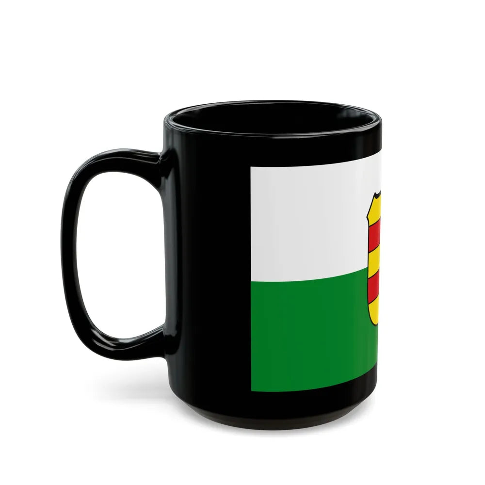 Flag of Wesermarsch Germany - Black Coffee Mug-Go Mug Yourself