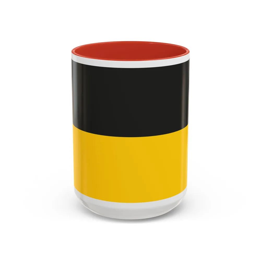 Flag of Gera Germany - Accent Coffee Mug-15oz-Red-Go Mug Yourself