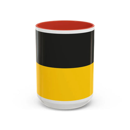 Flag of Gera Germany - Accent Coffee Mug-15oz-Red-Go Mug Yourself