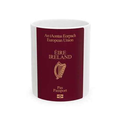 Irish Passport - White Coffee Mug-11oz-Go Mug Yourself