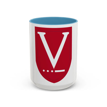 Victory Task Force (U.S. Army) Accent Coffee Mug-15oz-Light Blue-Go Mug Yourself