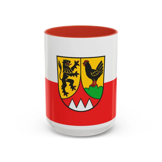 Flag of Hildburghausen Germany - Accent Coffee Mug-15oz-Red-Go Mug Yourself