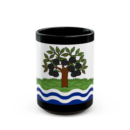 Flag of Worcestershire UK - Black Coffee Mug-15oz-Go Mug Yourself