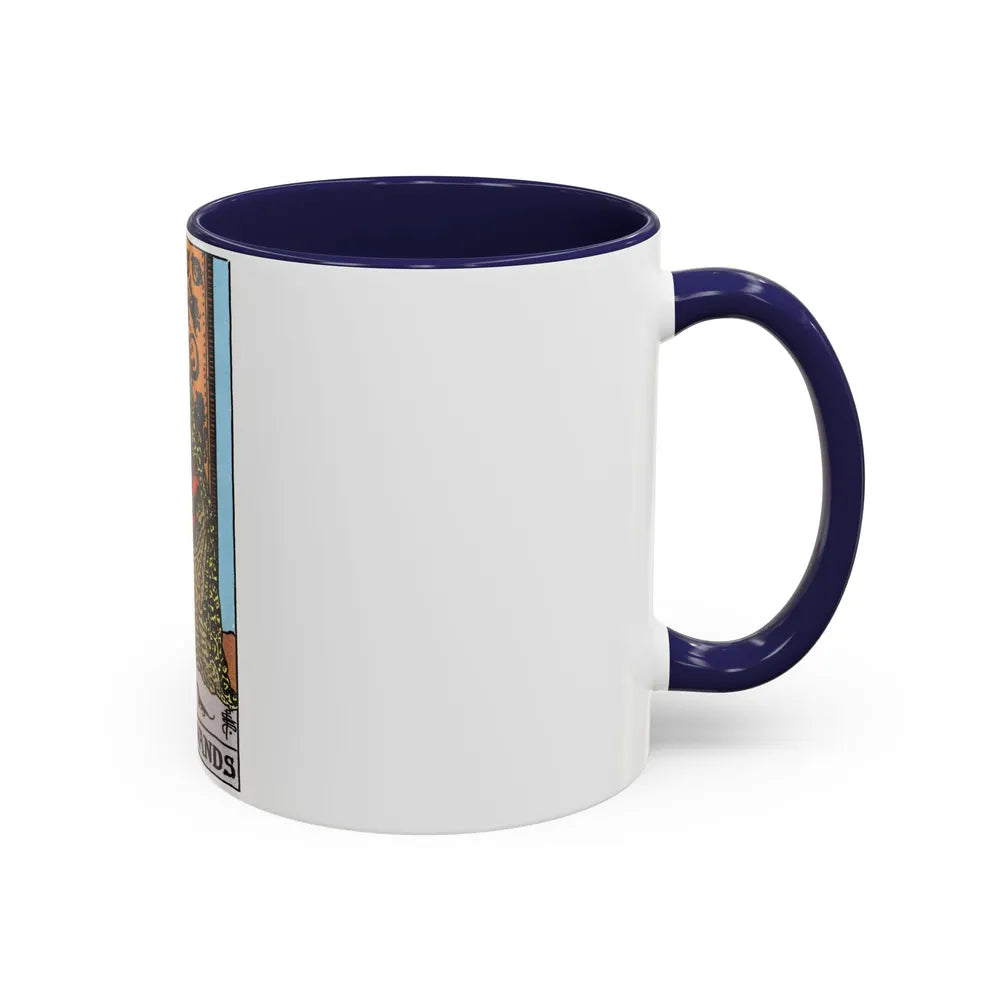 The King of Wands (Tarot Card) Accent Coffee Mug-Go Mug Yourself