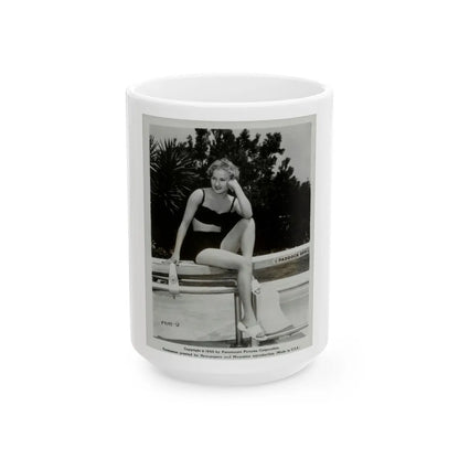 Carol Ohmart #10 (Vintage Female Icon) White Coffee Mug-15oz-Go Mug Yourself