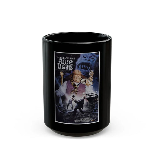 CURSE OF THE BLUE LIGHTS 1988 Movie Poster - Black Coffee Mug-15oz-Go Mug Yourself