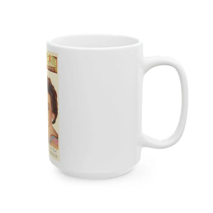 Barbara Rush #74 - Lux Soap Add (Vintage Female Icon) White Coffee Mug-Go Mug Yourself