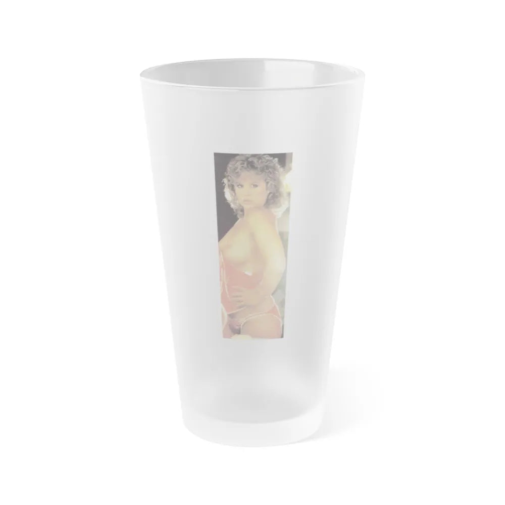 Linda Blair #158 - Topless (Vintage Female Icon) Frosted Pint 16oz-16oz-Frosted-Go Mug Yourself