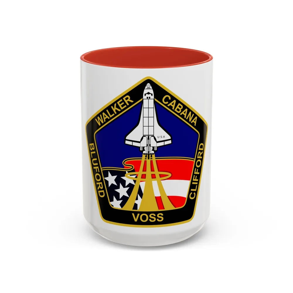 STS 53 (NASA) Accent Coffee Mug-15oz-Red-Go Mug Yourself