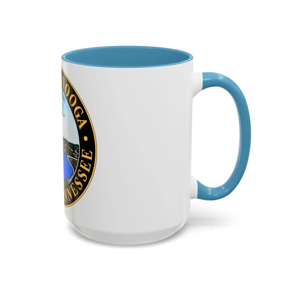 Seal of Chattanooga Tennessee - Accent Coffee Mug-Go Mug Yourself