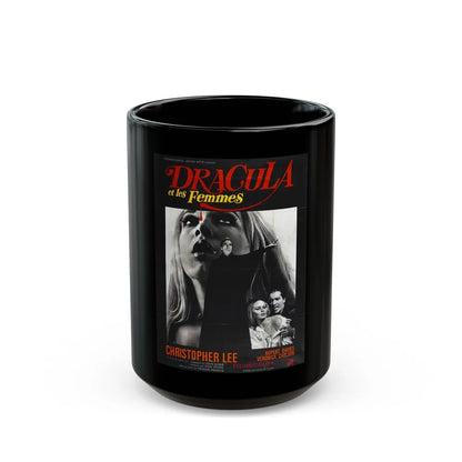 DRACULA HAS RISEN FROM THE GRAVE (FRENCH) 1968 Movie Poster - Black Coffee Mug-15oz-Go Mug Yourself