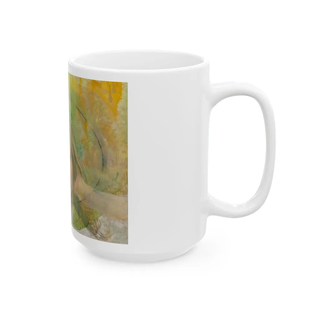 Blonde with Pearls - White Coffee Mug-Go Mug Yourself