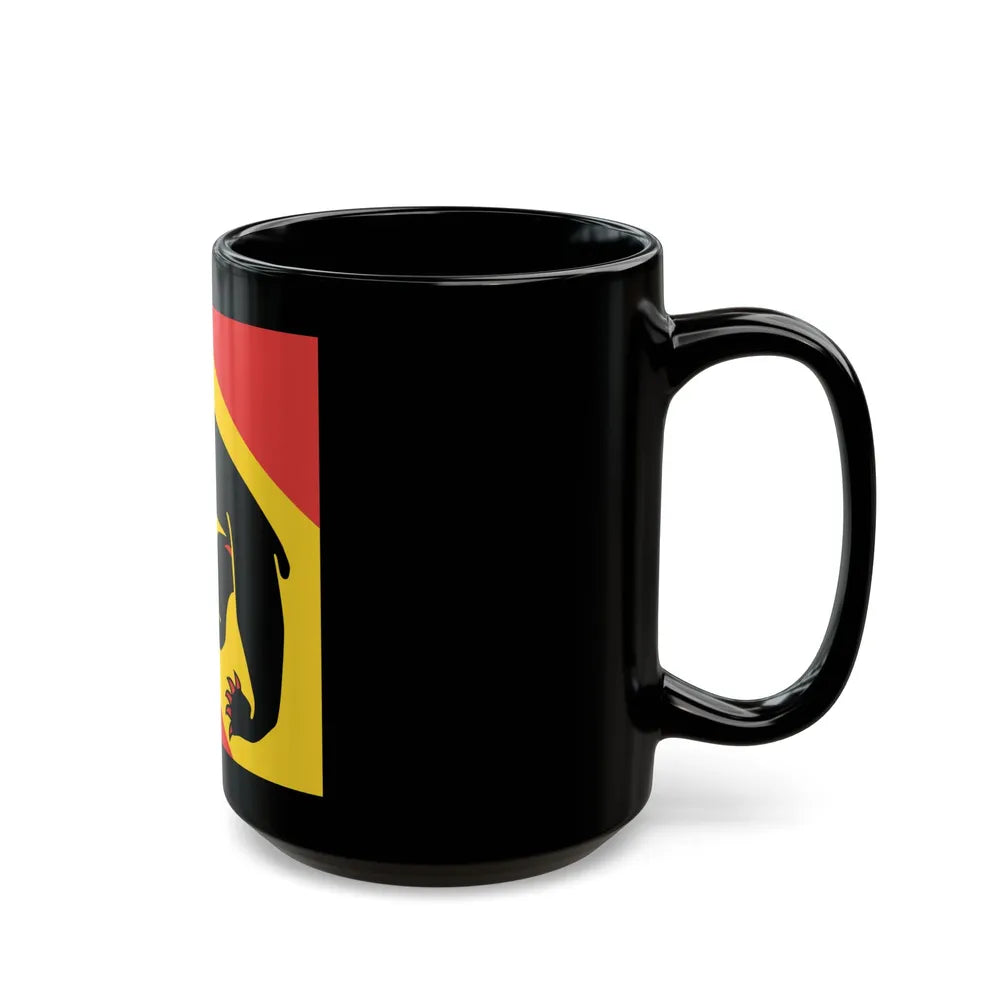 Flag of Canton of Bern Switzerland - Black Coffee Mug-Go Mug Yourself