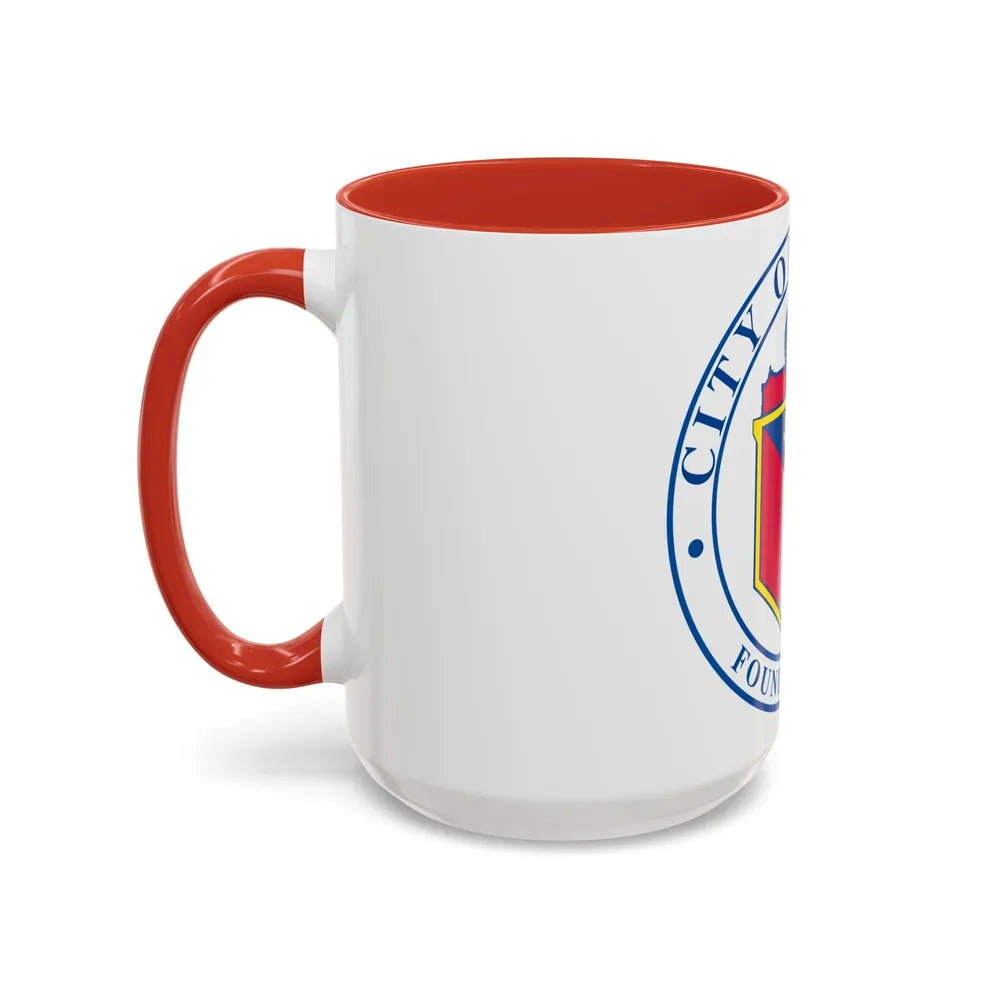 Seal of Austin TX - Accent Coffee Mug-Go Mug Yourself