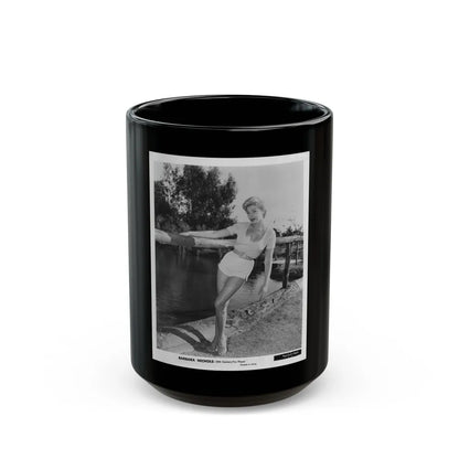 Barbara Nichols #443 (Vintage Female Icon) Black Coffee Mug-15oz-Go Mug Yourself