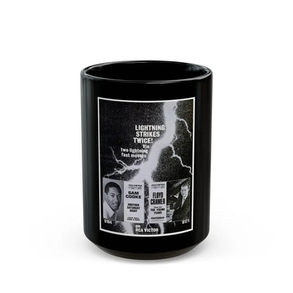 Sam Cooke 1963 (Music Poster) Black Coffee Mug-15oz-Go Mug Yourself