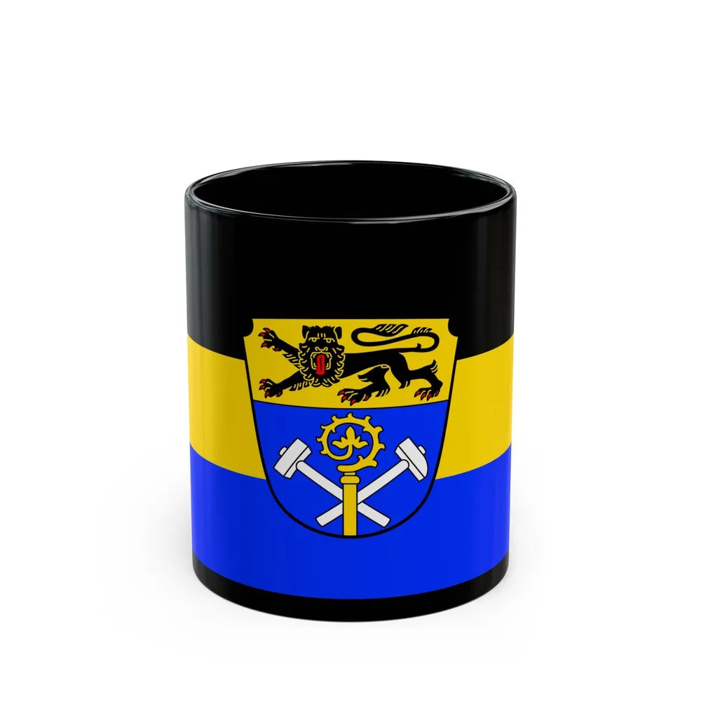 Flag of Weilheim Schongau Germany - Black Coffee Mug-11oz-Go Mug Yourself