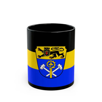 Flag of Weilheim Schongau Germany - Black Coffee Mug-11oz-Go Mug Yourself