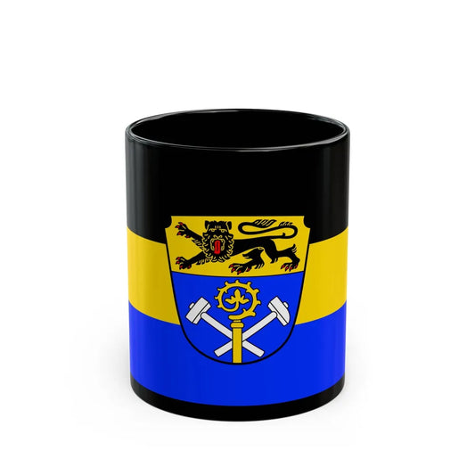 Flag of Weilheim Schongau Germany - Black Coffee Mug-11oz-Go Mug Yourself