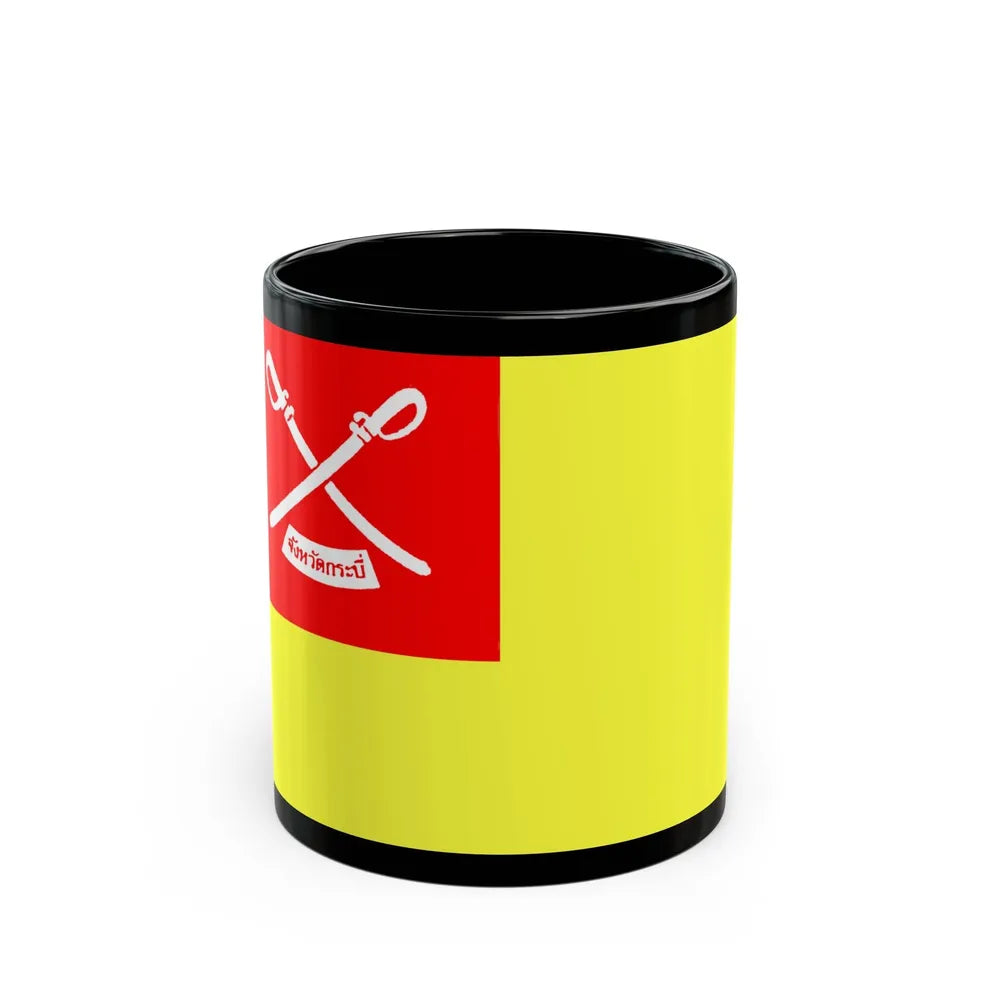 Flag of Krabi Province Thailand - Black Coffee Mug-11oz-Go Mug Yourself