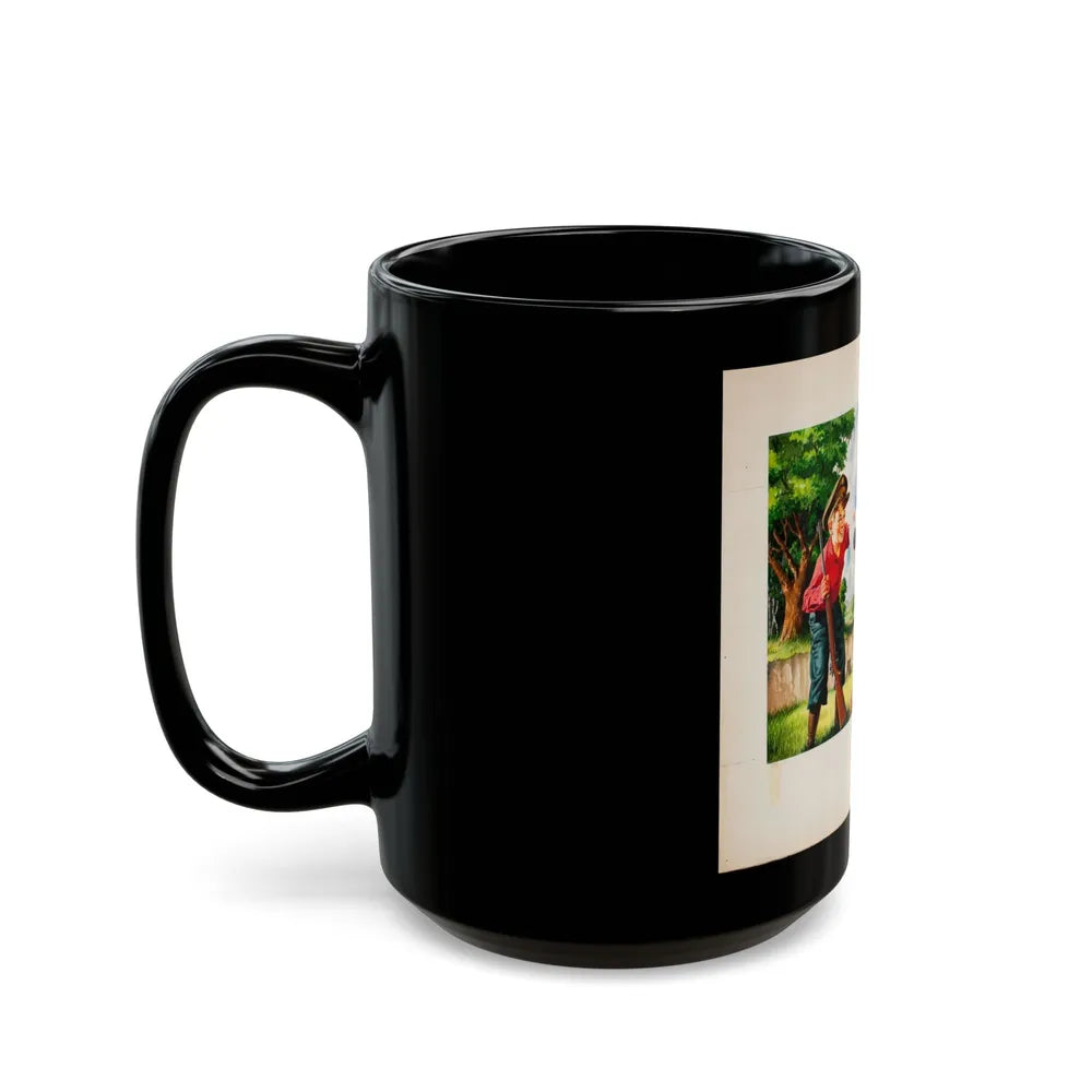 Bure Rifle Targets, ad illustration - Black Coffee Mug-Go Mug Yourself