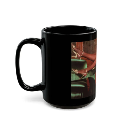 Ola Ray #110 (Vintage Female Icon) Black Coffee Mug-Go Mug Yourself