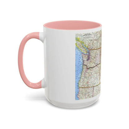 USA - Northwestern (1960) (Map) Accent Coffee Mug-Go Mug Yourself