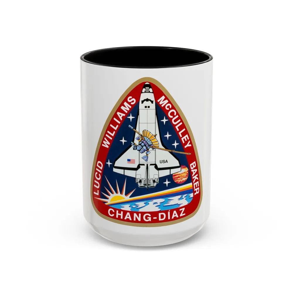 STS 34 (NASA) Accent Coffee Mug-15oz-Black-Go Mug Yourself