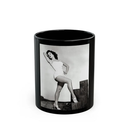 Debra Paget #264 4 (Vintage Female Icon) Black Coffee Mug-11oz-Go Mug Yourself