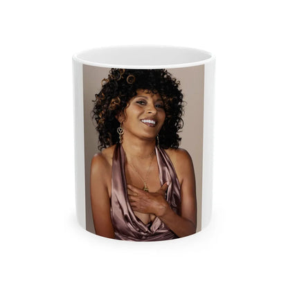 Pam Grier #10 (Vintage Female Icon) White Coffee Mug-11oz-Go Mug Yourself