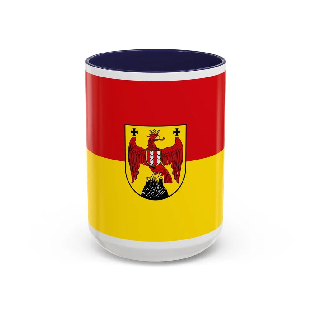 Flag of Burgenland Austria - Accent Coffee Mug-15oz-Navy-Go Mug Yourself