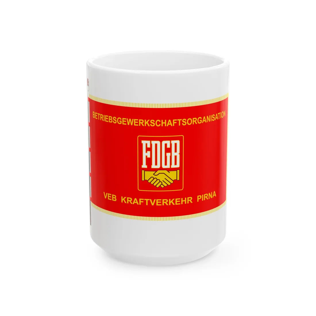 FDGB BGO Kraftverkehr Pirna (Germany) White Coffee Mug 15oz - Go Mug Yourself