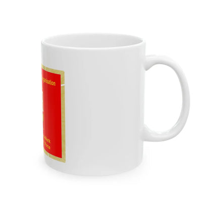 FDGB BGO Kunstseidenwerk Pirna (Germany) White Coffee Mug - Go Mug Yourself