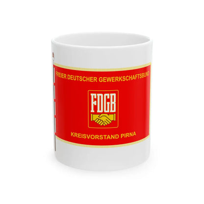 FDGB Kreisvorstand Pirna (Germany) White Coffee Mug 11oz - Go Mug Yourself