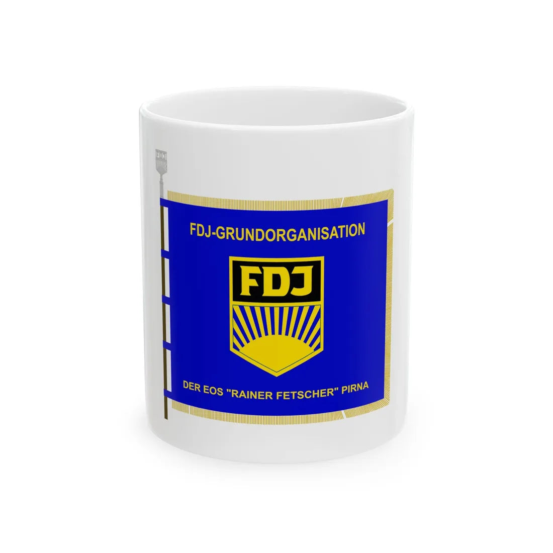 FDJ DER EOS RAINER FETSCHER PIRNA (Germany) White Coffee Mug 11oz - Go Mug Yourself