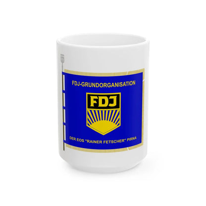 FDJ DER EOS RAINER FETSCHER PIRNA (Germany) White Coffee Mug 15oz - Go Mug Yourself