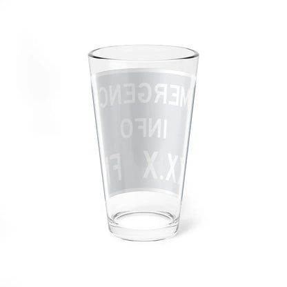 FDOT Road sign - Emergency info radio station (Florida) (Road Sign) Pint Glass 16oz - Go Mug Yourself